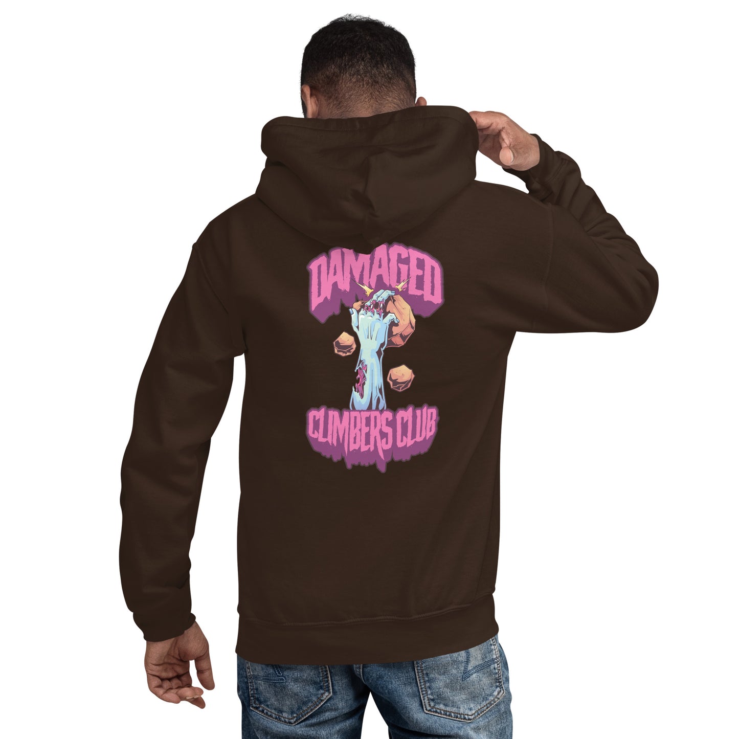 Damaged Climbers Club By a Thread Hoodie