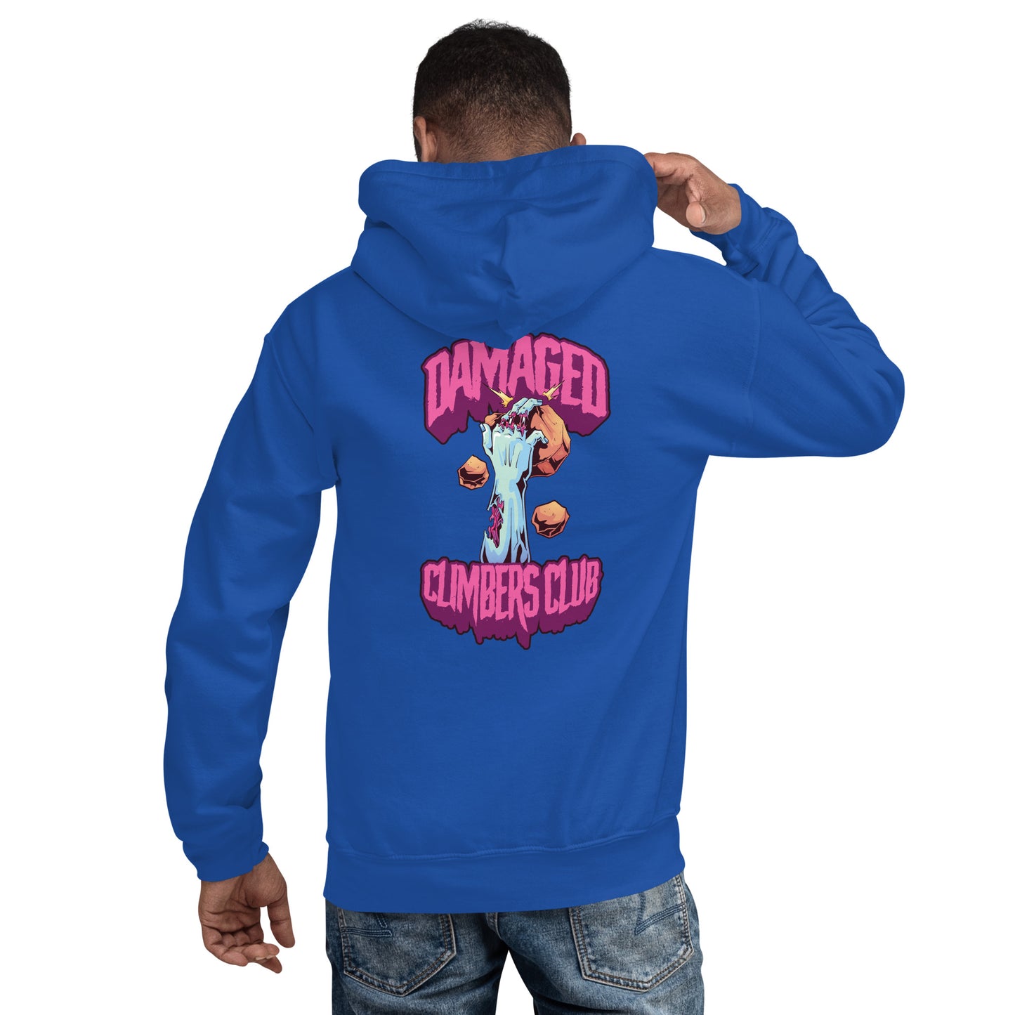 Damaged Climbers Club By a Thread Hoodie